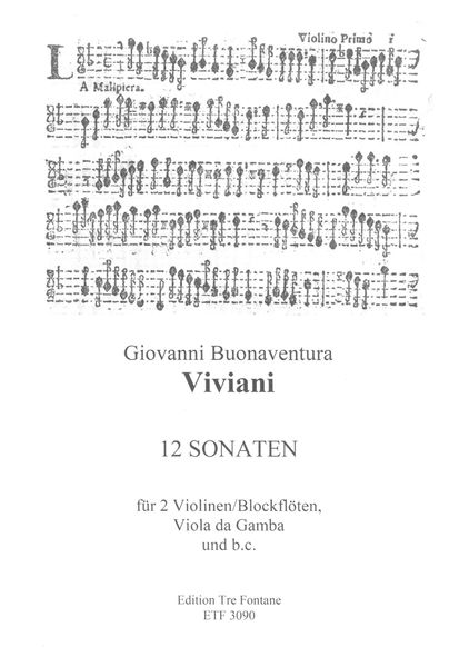12 Sonaten : Für 2 Violinen/Blockflöten, Viola Da Gamba und Basso Continuo - Band 1, Sonaten 1-4.