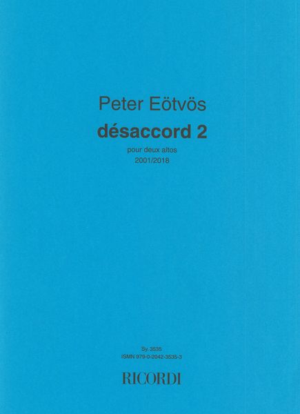 Désaccord 2 : Pour Deux Altos (2001/2018).