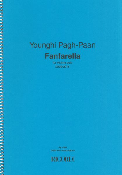 Fanfarella : Für Violine Solo (2008/2018).