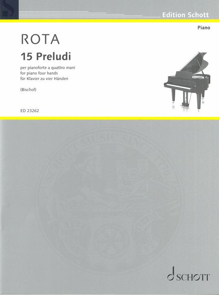15 Preludi : Per Pianoforte A Quattro Mani / arranged by Simon Bischof.