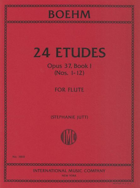 24 Etudes, Op. 37, Book I (Nos. 1-12) : For Flute / edited by Stephanie Jutt.