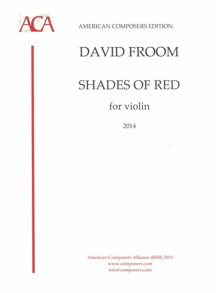 Shades of Red : For Violin (2014).
