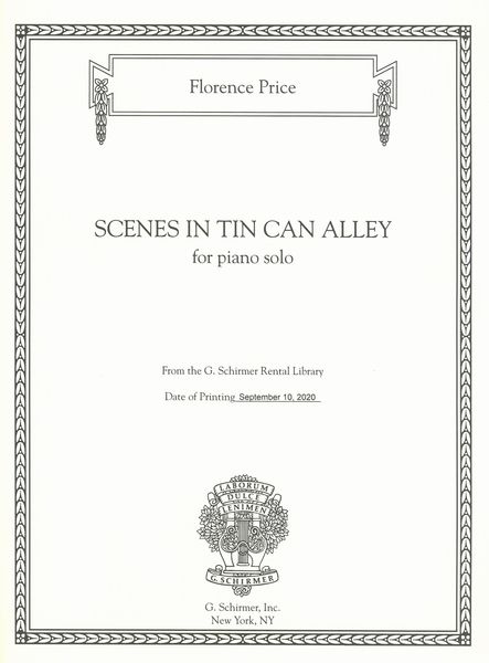 Scenes In Tin Can Alley : For Piano Solo / edited by John Michael Cooper.