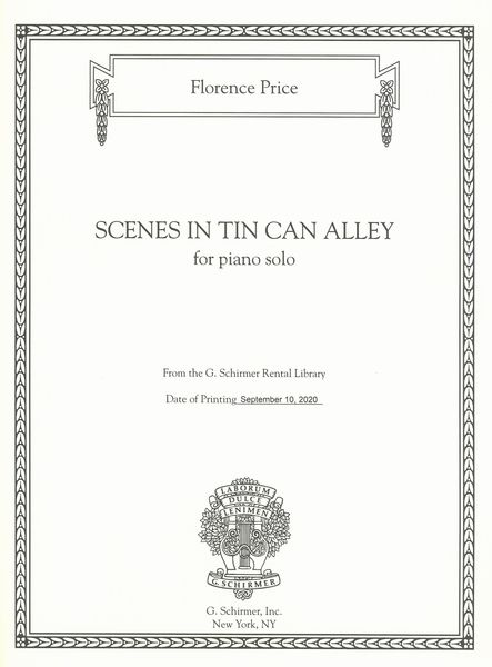 Scenes In Tin Can Alley : For Piano Solo / edited by John Michael Cooper.