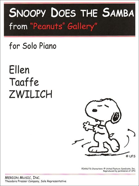 Snoopy Does The Samba, From Peanuts Gallery : arranged For Piano (1997).