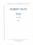 Solo : For Piano (1961) / edited by Jeffrey Farrington [Download].