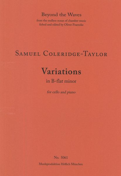 Variations In B Minor : For Cello and Piano.