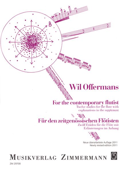For The Contemporary Flutist : 12 Studies For The Flute With Explanations In The Supplement.