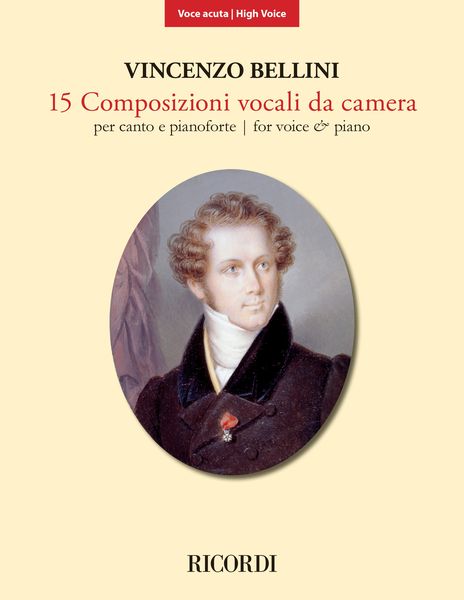 15 Composizioni Vocali Da Camera : Per Canto E Pianoforte - High Voice.