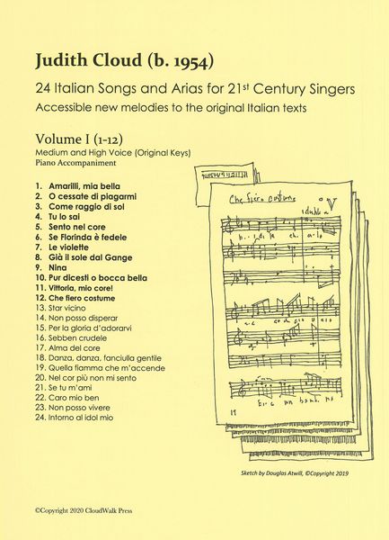 24 Italian Songs and Arias For 21st Century Singers, Vol. 1 (1-12) : For Medium and High Voice.