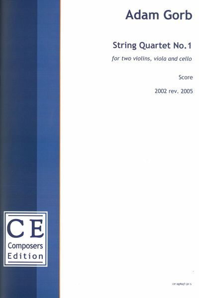 String Quartet No. 1 (2002, Rev. 2005) [Download].
