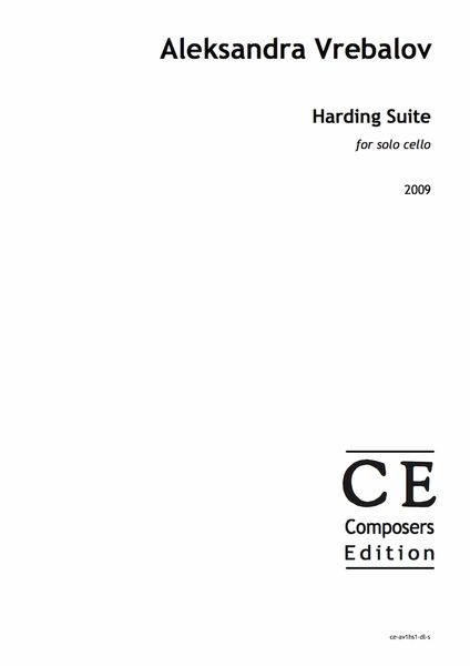 Harding Suite : For Solo Cello (2009) [Download].