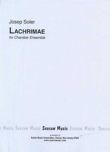 Lachrimae : For Chamber Ensemble.