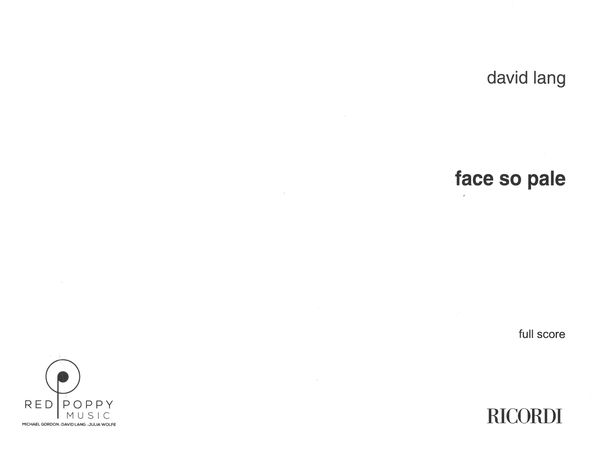 Face So Pale : For 6 Pianos (1992).