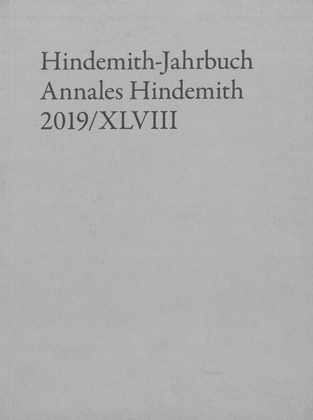Hindemith - Jahrbuch, 2019/XLVIII.