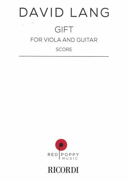 Gift : For Viola and Guitar (2018).