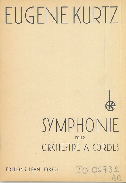 Symphonie Pour Orchestre A Cordes.