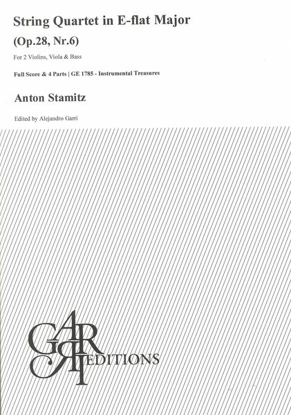 String Quartet In E Flat Major, Op. 28, Nr. 6 / edited by Alejandro Garri.
