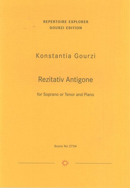 Rezitativ Antigone, Op. 81 : For Soprano Or Tenor and Piano (2019).