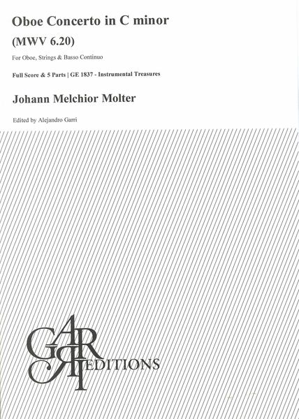 Oboe Concerto In C Minor, MWV 6.20 : For Oboe, Strings and Basso Continuo / Ed. Alejandro Garri.