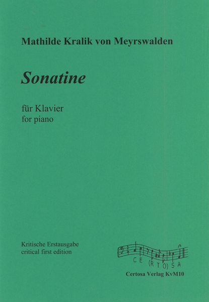 Sonatine : Für Klavier / edited by Dieter Michael Backes.