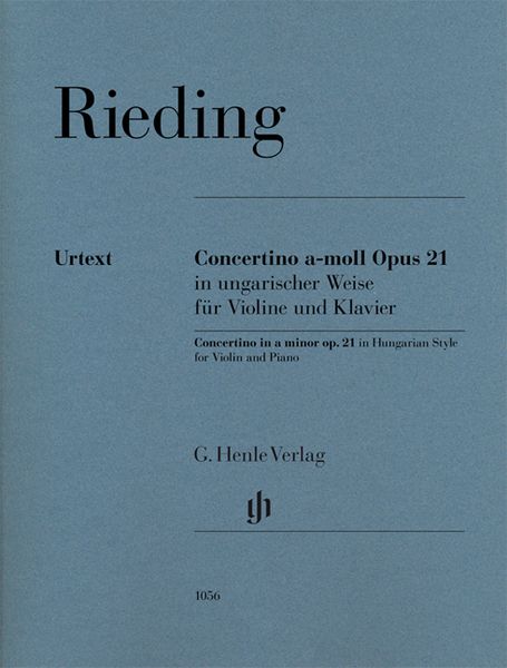 Concertino A-Moll, Op. 21 In Ungarische Weise : Für Violine und Klavier / Ed. Annette Oppermann.