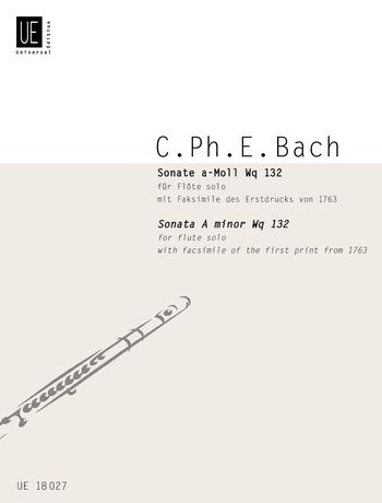 Sonate In A Minor, Wq 132 : For Flute Solo.