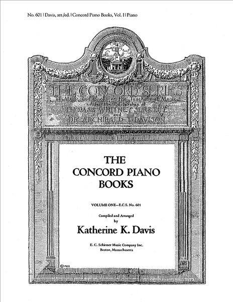 Concord Piano Book, 1 : For Piano [Download].
