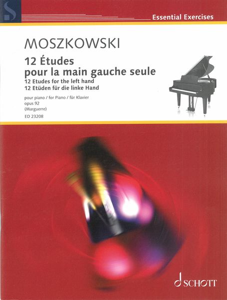 12 Études Pour La Main Gauche Seule, Op. 92 : Pour Piano / edited by Philipp Marguerre.