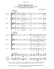 Pueri Hebruorum : For SATB/SATB [Download].