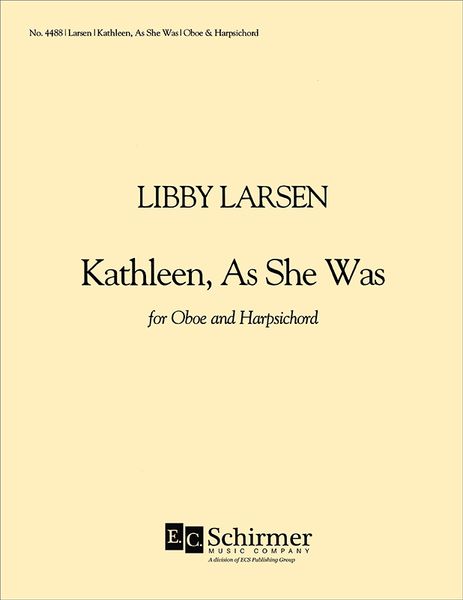 Kathleen, As She Was : For Oboe and Harpsichord [Download].