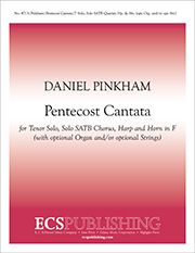 Pentecost Cantata : For Tenor Solo, Solo SATB Quartet, SATB Chorus, Harp and Horn In F [Download].