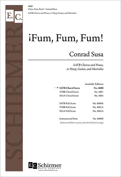 Fum, Fum, Fum : For SATB Chorus, Piano Or Harp, Guitar & Marimba [Download].