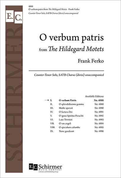 Hildegard Motet No. 1 - O Verbum Patris : For SATB Choir [Download].