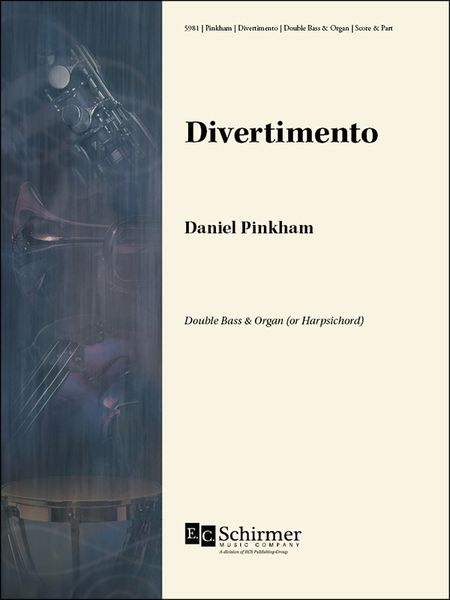 Divertimento : For Double Bass and Organ (Or Harpsichord) / Double Bass Part edited by Aaron Watson