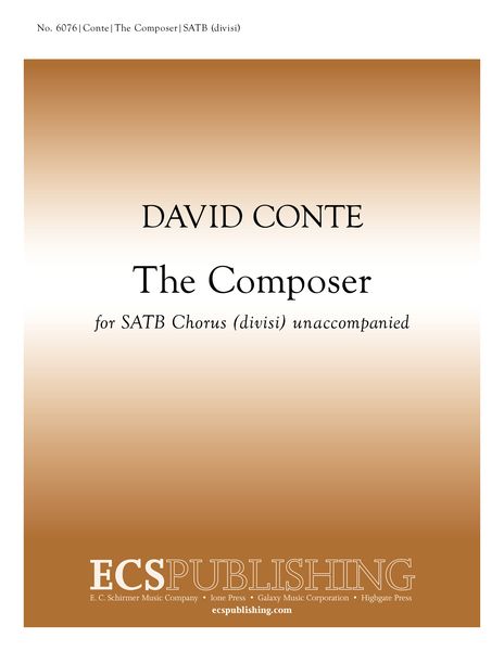 Composer : For SATB Divisi A Cappella [Download].