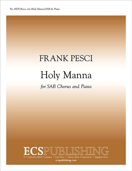 Holy Manna : For SAB and Piano [Download].