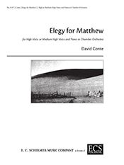 Elegy For Matthew : For High Voice Or Medium Voice and Piano Or Chamber Orchestra (1999) [Download].