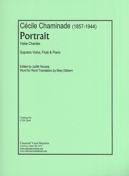 Portrait : Valse Chantee : For Soprano, Flute and Piano.