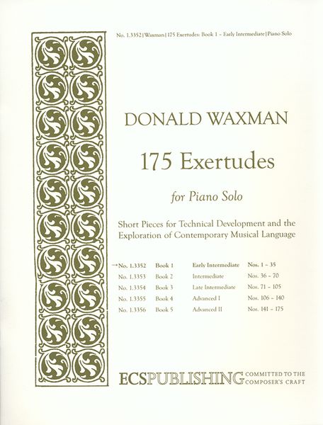 175 Exertudes : For Piano Solo - Book 1 : Early Intermediate [Download].