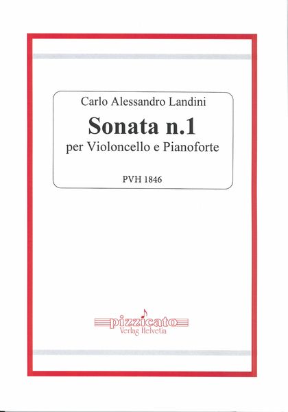 Sonata N. 1 : Per Violoncello E Pianoforte.