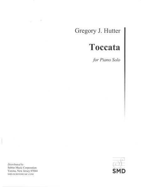 Toccata : For Piano Solo (2019).