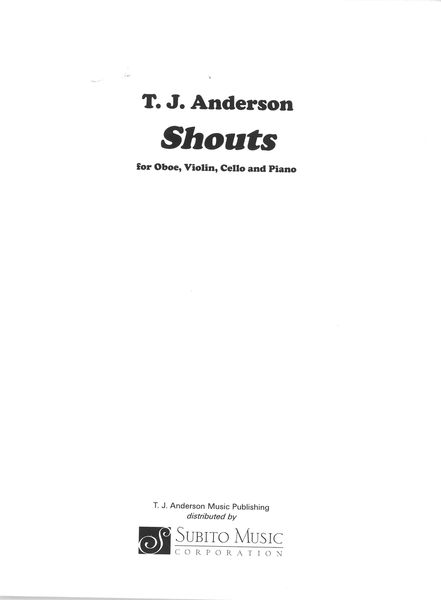 Shouts (Forty Improvisations For Eva-Maria) : For Oboe, Violin, Cello and Piano (1997).