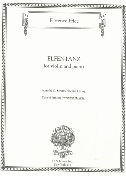 Elfentanz : For Violin and Piano.