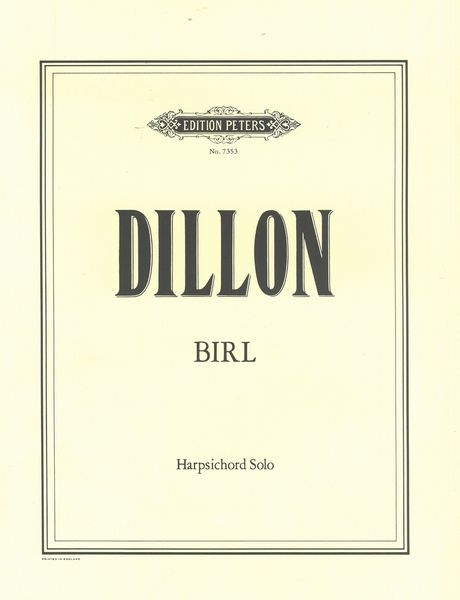 Birl : For Harpsichord Solo (1986).