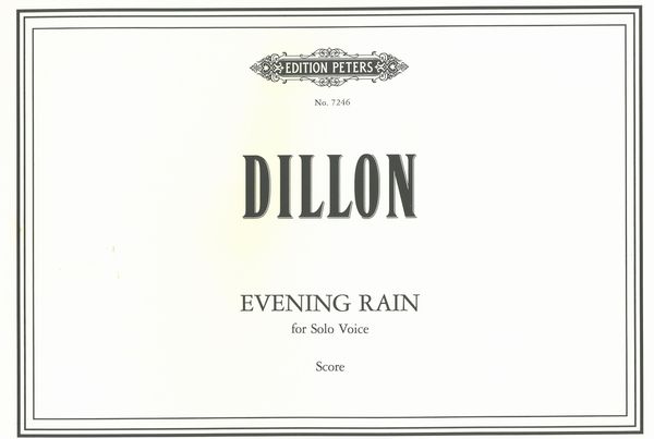 Evening Rain : For Solo Voice (1981).