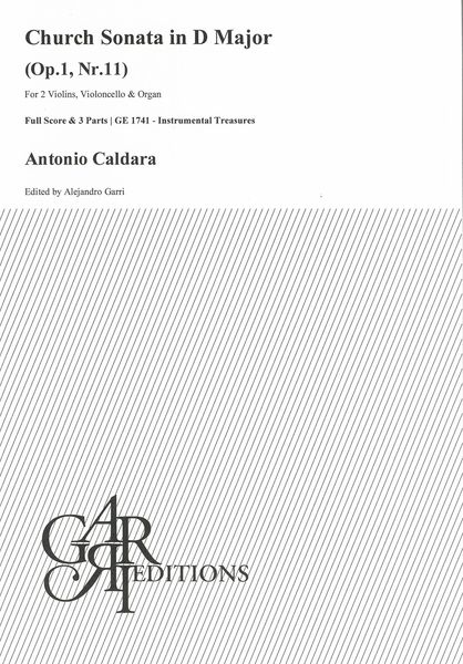 Church Sonata In F Minor, Op. 1, Nr. 11 : For 2 Violins, Violoncello & Organ / Ed. Alejandro Garri.