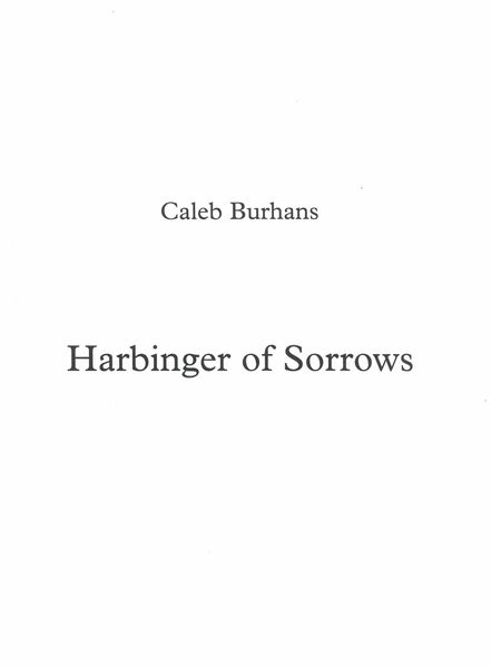 Harbinger of Sorrows : For Bassoon and Piano (2017).