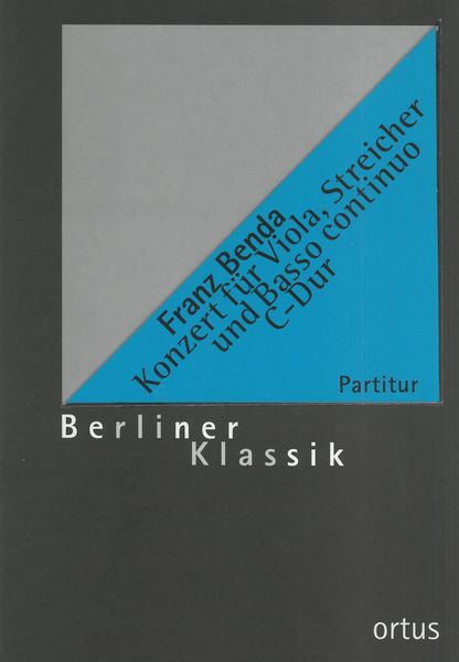 Konzert C-Dur : Für Viola, Streicher und Basso Continuo / edited by Phillip Schmidt.