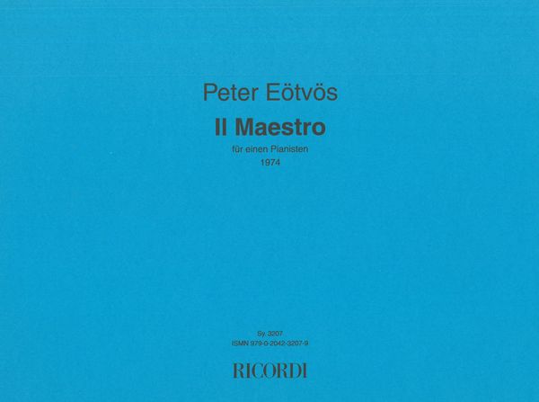 Maestro : Für Einen Pianisten (1974).